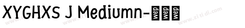 XYGHXS J Mediumn字体转换